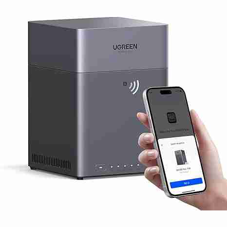 UGREEN NAS DH4300 Plus 4-Bay Desktop NASync, Support Capacity 120TB, Remote Access, AI Photo Album, Beginner Friendly System, 8GB LPDDR4X RAM, 2.5GbE, 4K HDMI, Network Attached Storage(Diskless)