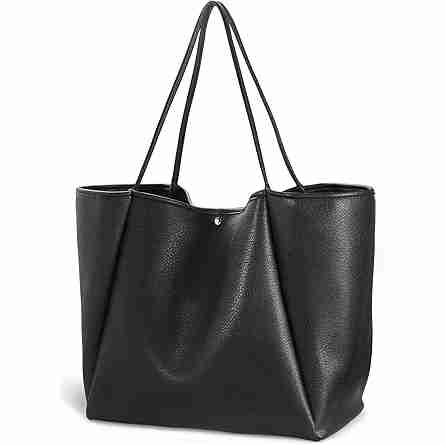 Oversize Pu Leather Tote Women Weekender Bag Shopper Handbag Travel Purse