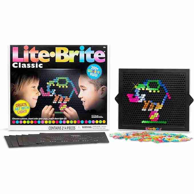 Lite Brite Classic, Favorite Retro Toy - Create Art with Light, STEM, Educational Learning, Holiday, Birthday, Gift, Boys, Kid, Toddler, Girls Age 4+