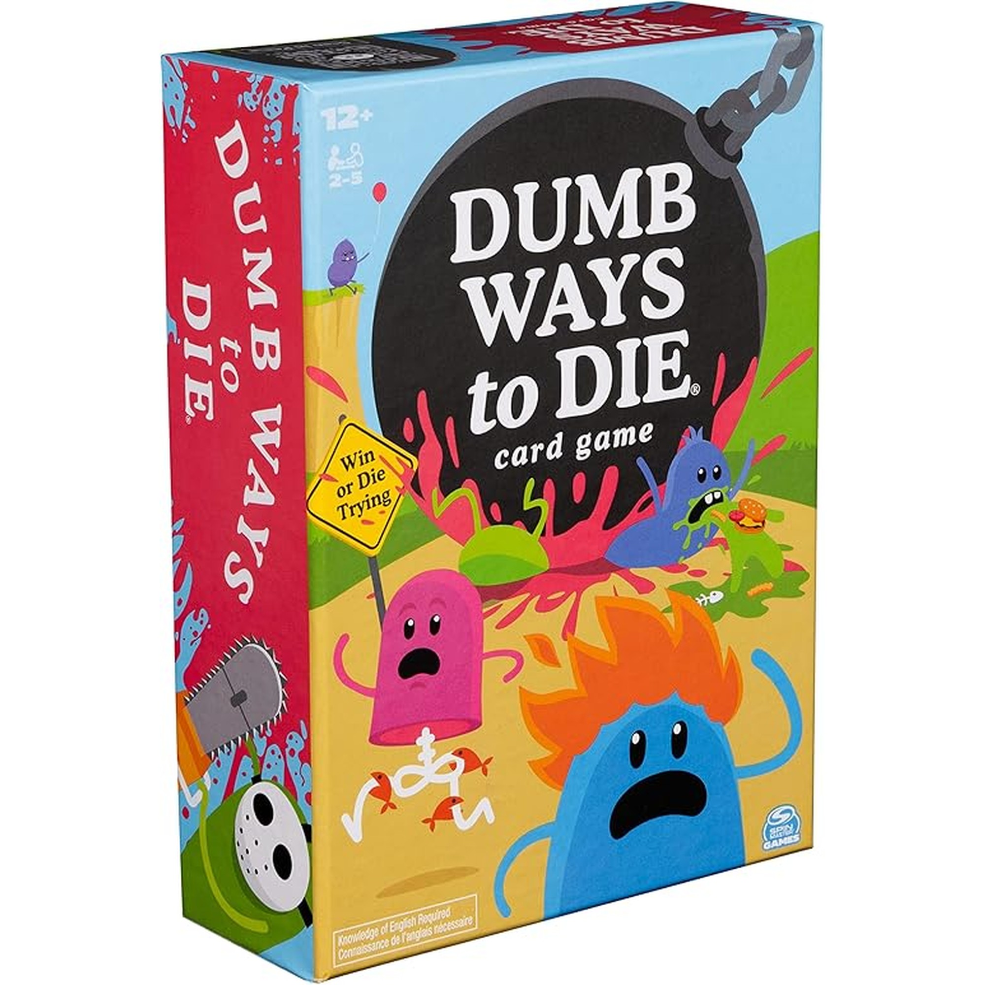 Spin Master Games, Dumb Ways to Die, The Viral Meme Card Game from YouTube and TikTok, Survival Strategy Fun, 2-5 Players, Easter Gift, for Ages 12 & Up