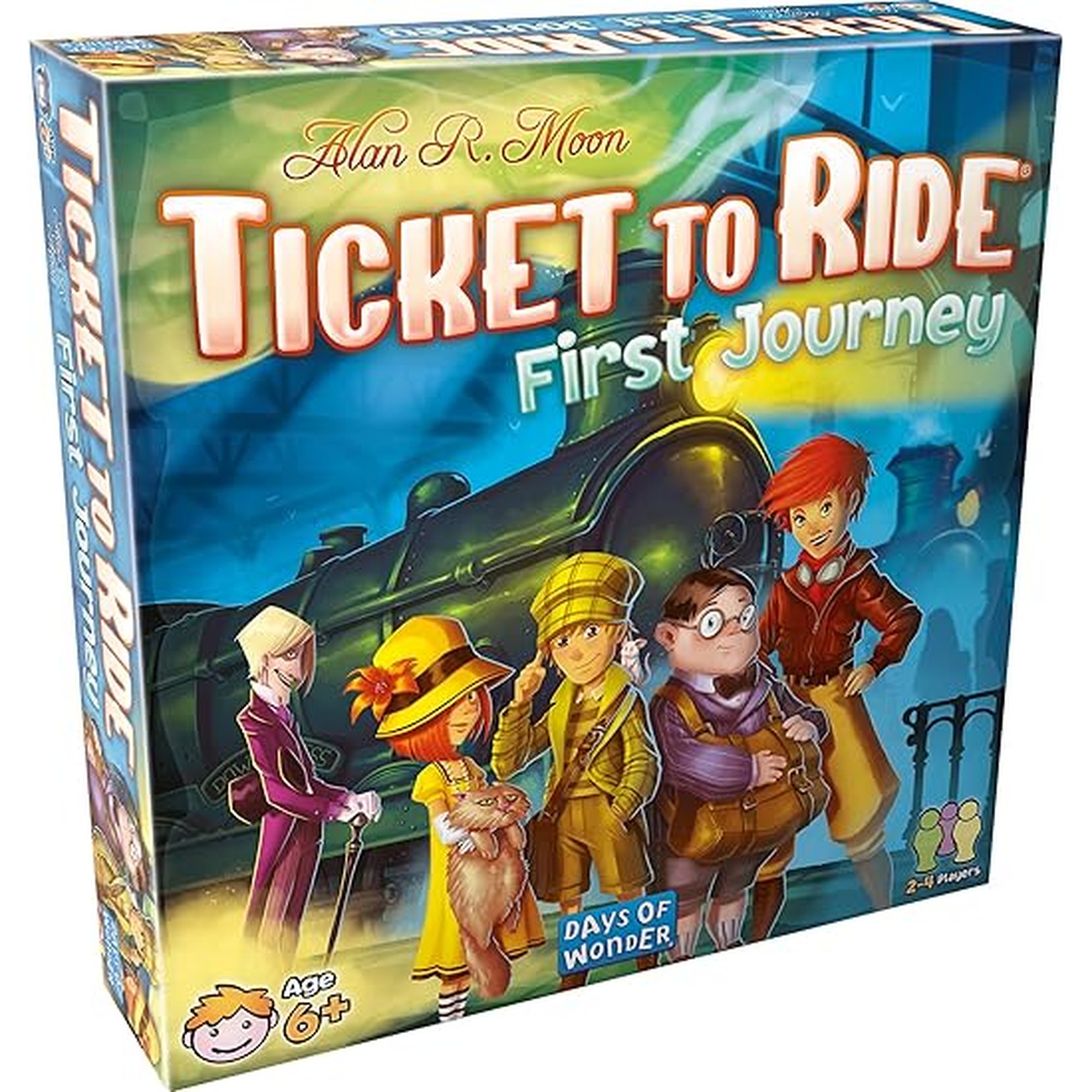 Asmodee Ticket to Ride First Journey Board Game - Fun and Easy for Young Explorers! Train Strategy Game, Family Game for Kids & Adults, Ages 6+, 2-4 Players, 15-30 Min Playtime