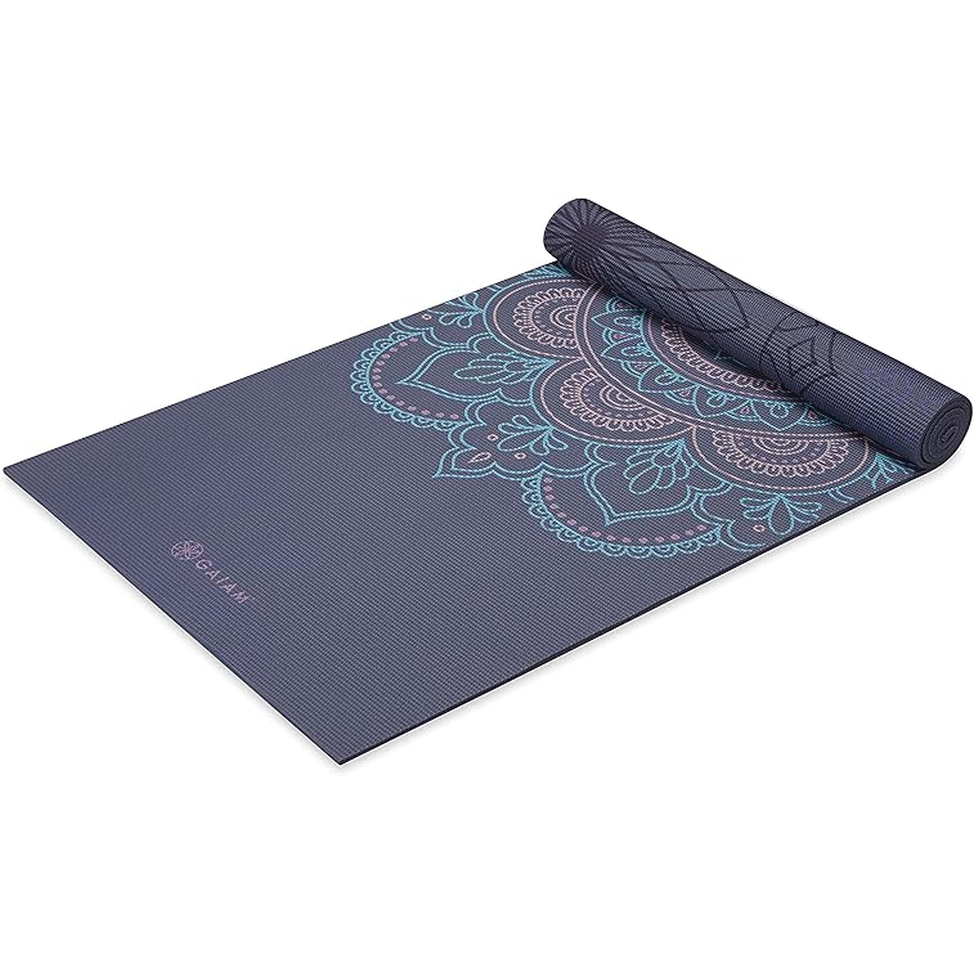 Gaiam Yoga Mat - Premium 6mm Print Reversible Extra Thick Non Slip Exercise & Fitness Mat for All Types of Yoga, Pilates & Floor Workouts (68" x 24" x 6mm Thick)