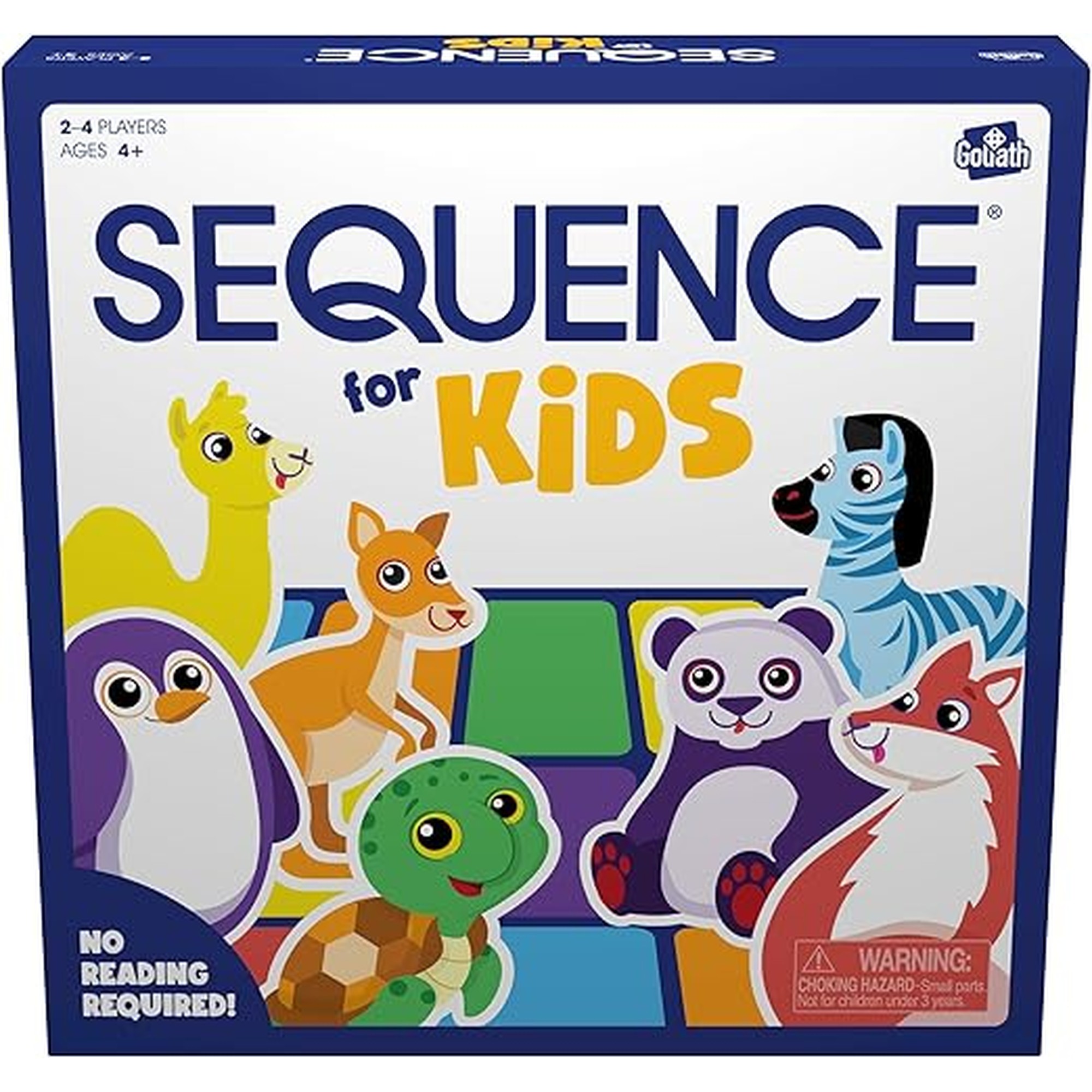 Jax SEQUENCE for Kids -- The 'No Reading Required' Strategy Game by Jax and Goliath, Multi Color, 11 inches (2-4 players) (Packaging May Vary)