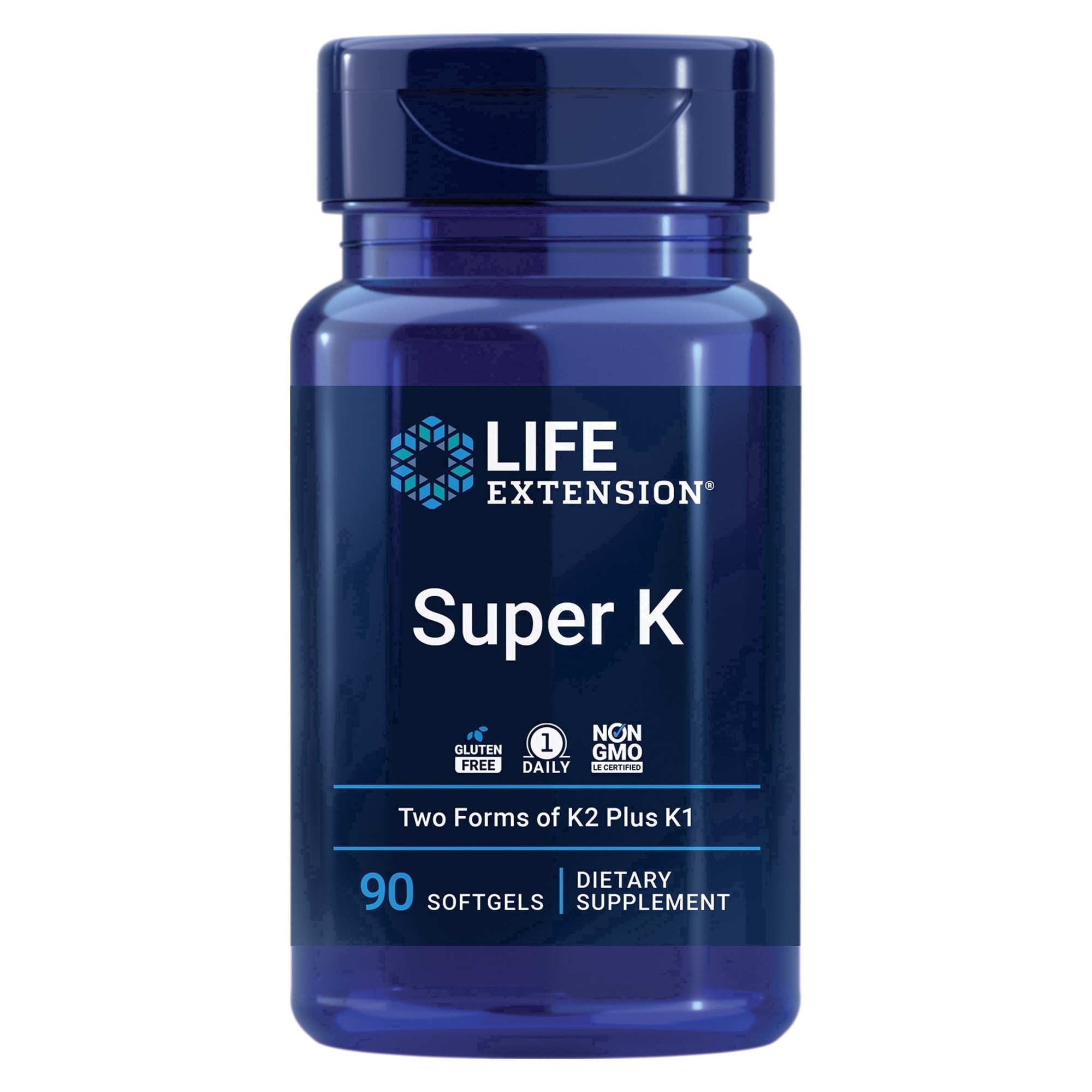 Life Extension Super K, Vitamin K Supplement for Heart Health, Over 3000 mcg, 90 Softgels
